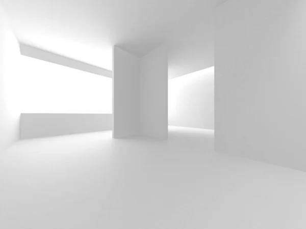 发光的室内设计 空房间内部背景 3D渲染 — 图库照片