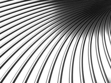 Metalik, soyut, dalgalı sıvı arka plan. 3d resimleme