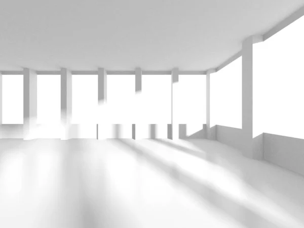 Φωτισμένη Εσωτερική Διακόσμηση Δωματίου Σύγχρονη Αρχιτεκτονική Έννοια Φόντο Απόδοση — Φωτογραφία Αρχείου