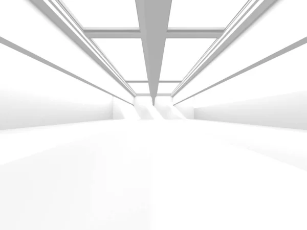 Fundo Moderno Branco Conceito Construção Abstrato Render — Fotografia de Stock