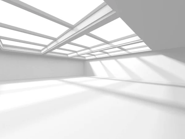 Abstract White Architecture Design Concept Inglês Ilustração Renderização — Fotografia de Stock