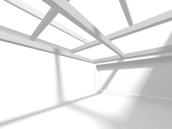 Abstract White Architecture Design Concept Inglês Ilustração Renderização — Fotografia de Stock