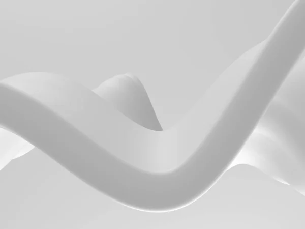 White Abstract Liquid Wavy Background Render Illustration — Stock Photo, Image