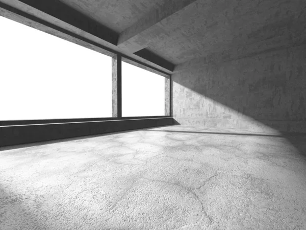 Soyut mimari arka plan. İçi boş beton döşeme. 3d hazırlayıcı