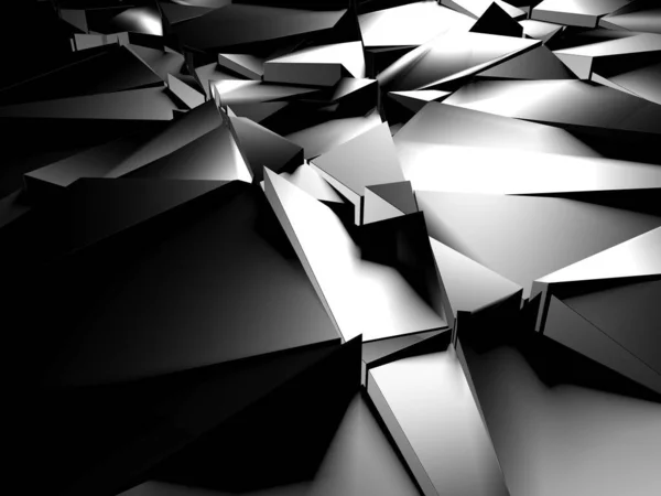 Chrome Metallic Glossy Futuristic Background Render — Stock Photo, Image