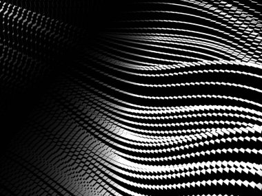 Metalik, soyut, dalgalı sıvı arka plan. 3d resimleme