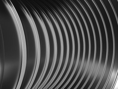 Metalik, soyut, dalgalı sıvı arka plan. 3d resimleme