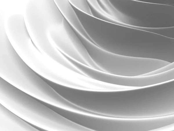 Білий Абстрактний Рідкохвильовий Фон Ілюстрація Рендеринга — стокове фото