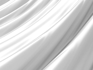 Beyaz soyut sıvı dalgalı arka plan. 3d resimleme