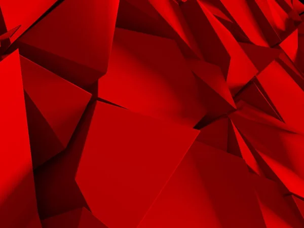 红色三角形政治混乱图案墙背景 3D渲染说明 — 图库照片