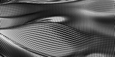 Metalik, soyut, dalgalı sıvı arka plan. 3d resimleme