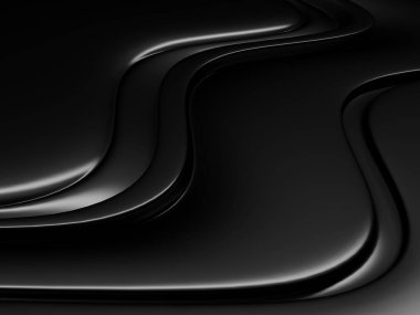 Metalik, soyut, dalgalı sıvı arka plan. 3d resimleme