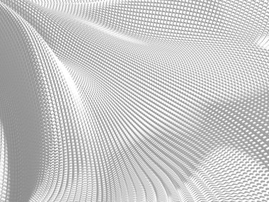 Beyaz soyut sıvı dalgalı arka plan. 3d resimleme