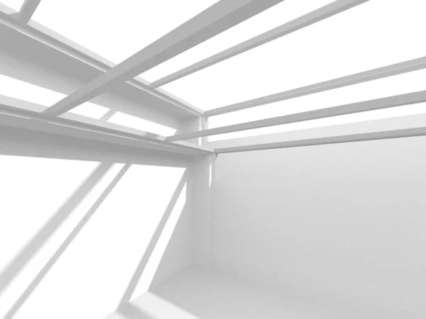 Abstract White Architecture Design Concept Illustratie Van Render — Stockfoto