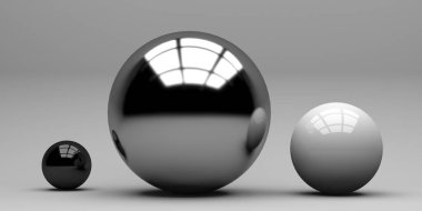 Topların küreleri soyut arkaplan. Gerçekçi 3 boyutlu şekiller. 3d resimleme