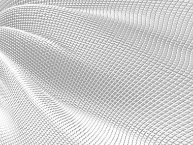 Beyaz soyut sıvı dalgalı arka plan. 3d resimleme