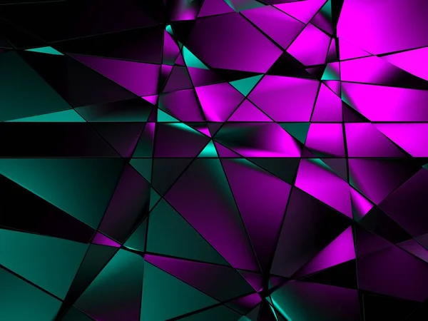 Πολύχρωμο Εξάγωνο Μπλοκ Λάμψη Γυαλιστερό Αφηρημένο Φόντο Καθιστούν Απεικόνιση — Φωτογραφία Αρχείου