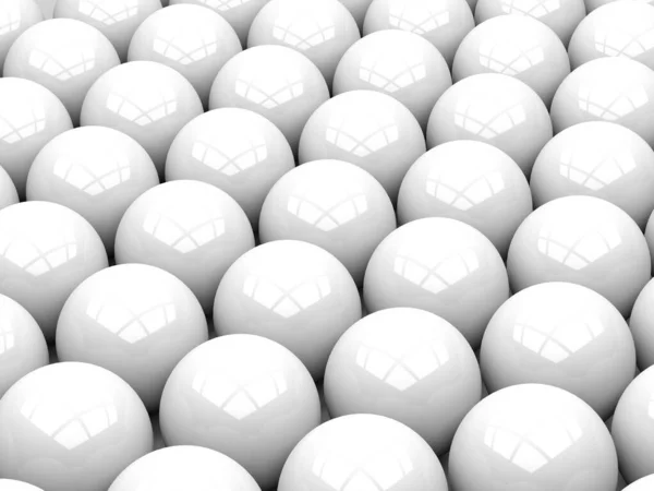 White Balls Decorative Abstract Background Render Illustration — Stock Photo, Image