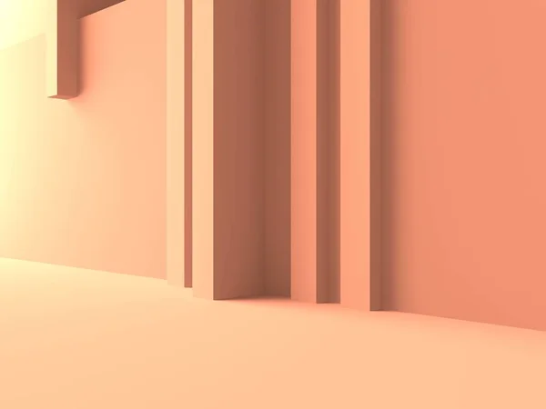 Abstract Roze Architectuur Ontwerp Concept Illustratie Van Render — Stockfoto