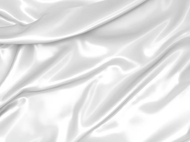 Soyut beyaz kumaş dokusu arkaplanı. 3d resimleme