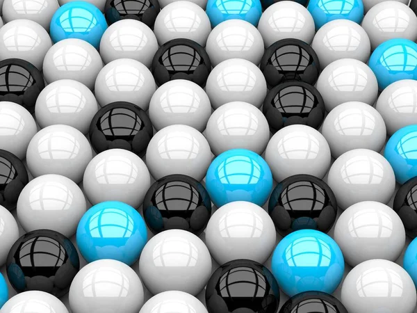 Colorful Shiny Spheres Design Background Render Illustration — Stock Photo, Image