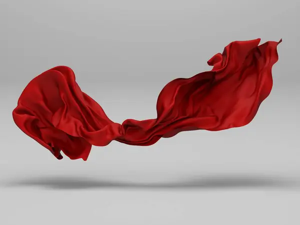 Red silk fabric, red cloth material flying in the wind , 3d rendering.  34878046 Stock Video at Vecteezy