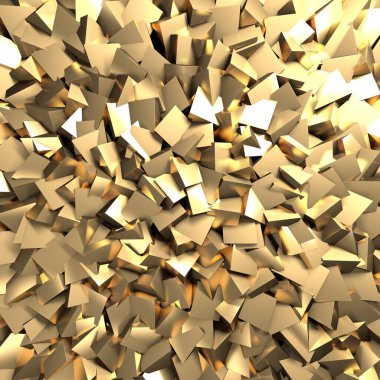 Lüks Altın Parlak Özgeçmiş. 3d Hazırlama