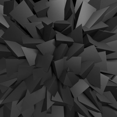 Krom Metalik Parlak Fütürist Arkaplan. 3d Hazırlama