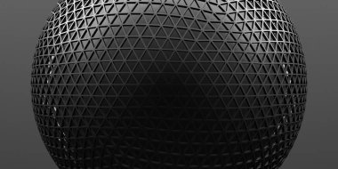 Gümüş parlak küreler arka plan tasarımı yapar. 3d resimleme