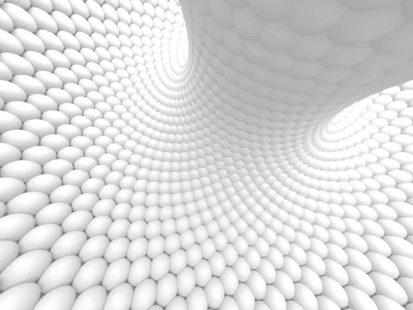 White balls decorative abstract background. 3d render illustration