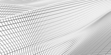 Beyaz soyut sıvı dalgalı arka plan. 3d resimleme