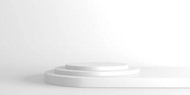 Soyut sahne podyum modeli. Ödül töreni konsepti. 3d hazırlayıcı