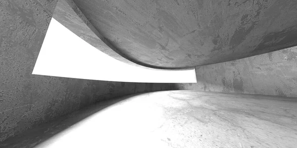 Contexte Architectural Abstrait Intérieur Béton Brut Vide Rendu — Photo