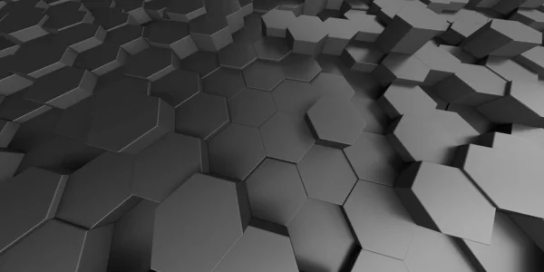 Futurisztikus Technológiai Koncepció Hexagon Formálja Felszínt Rendezés Illusztráció — Stock Fotó
