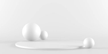 Soyut sahne podyum modeli. Ödül töreni konsepti. 3d hazırlayıcı