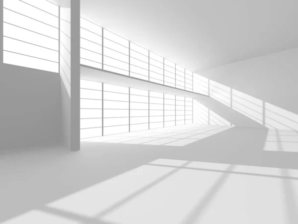 White Modern Background. Abstract Building Concept. 3d Render