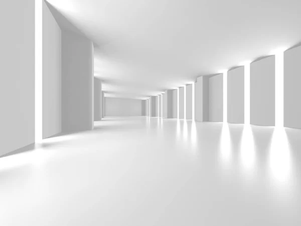 Abstract White Architecture Design Concept Illustratie Van Render — Stockfoto