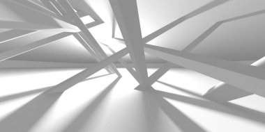 Aydınlatılmış koridor iç tasarımı. Boş Oda İç mimarisi. 3 Boyutlu Hazırlama