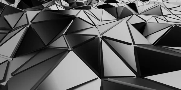 Chrom Metallic Glossy Futuristischer Hintergrund Render — Stockfoto