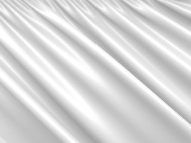 Beyaz kumaş dokusu arka planı. Lüks kumaş arka plan. 3d resimleme