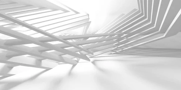 Abstract White Architecture Design Concept Illustrazione Del Rendering — Foto Stock