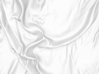 Beyaz kumaş dokusu arka planı. Lüks kumaş arka plan. 3d resimleme