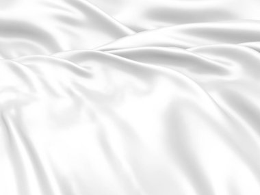 Beyaz kumaş dokusu arka planı. Lüks kumaş arka plan. 3d resimleme