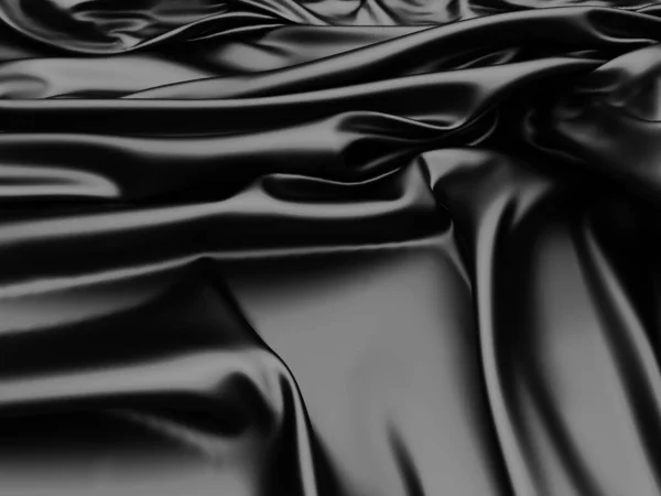 Abstract Background Luxury Cloth Waves Dark Wavy Soft Wrinkled Fabric — Stock Photo, Image