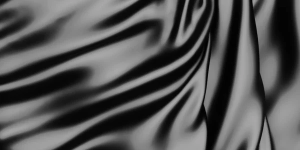 Fondo Abstracto Ondas Tela Lujo Tela Arrugada Suave Ondulada Oscura — Foto de Stock