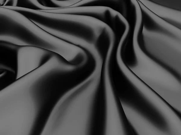 Abstract Background Luxury Cloth Waves Dark Wavy Soft Wrinkled Fabric — Stock Photo, Image