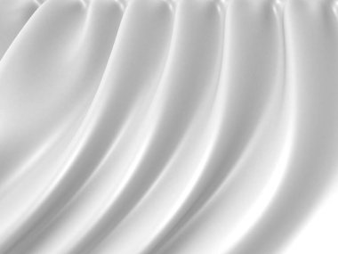 Soyut beyaz kumaş dokusu arkaplanı. 3d resimleme