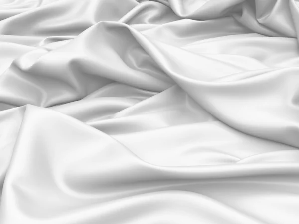 Texture Abstraite Tissu Blanc Illustration Rendu — Photo