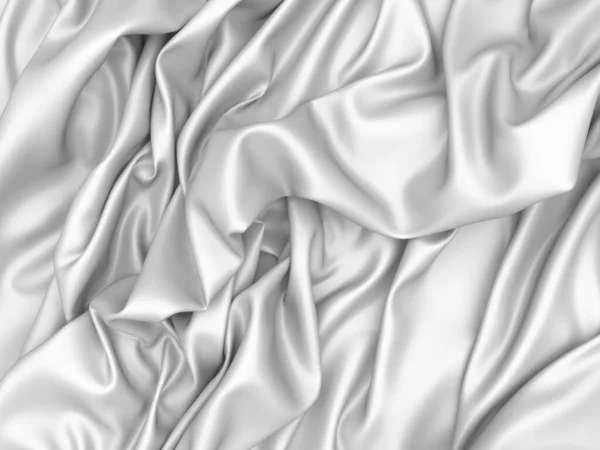 Abstrakte Textur Aus Weißem Stoff Darstellung — Stockfoto