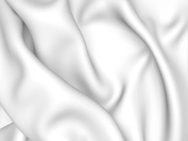 Astratto Sfondo Tessuto Bianco Texture Illustrazione Rendering — Foto Stock